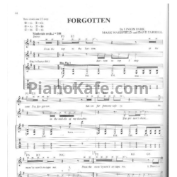 Ноты Linkin Park - Forgotten - предпросмотр