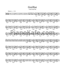 Ноты Gorillaz - Feel good inc. (Версия 2) - предпросмотр