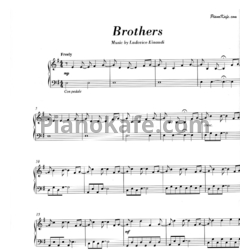 Ноты Ludovico Einaudi - Brothers - предпросмотр