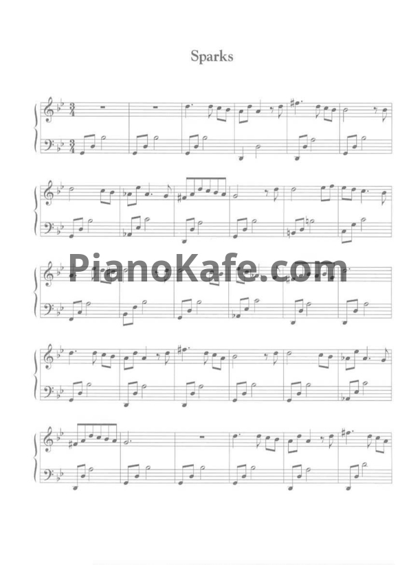 Ноты Moritz Moszkowski - Sparks - PianoKafe.com