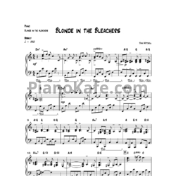 Ноты Joni Mitchell - Blonde in the bleachers (Piano only) - предпросмотр