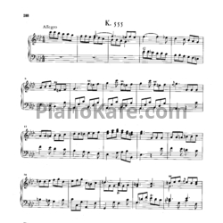 Ноты Д. Скарлатти - Соната K555 - предпросмотр