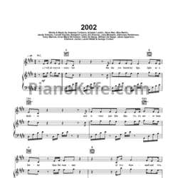 Ноты Anne-Marie - 2002