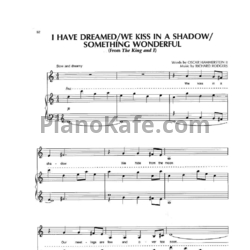 Ноты Barbra Streisand - I have dreamed / We kiss in a shadow / Something wonderful (From the king And I) - предпросмотр