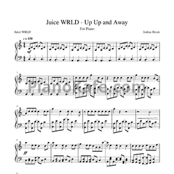 Ноты Juice WRLD - Up up and away - предпросмотр