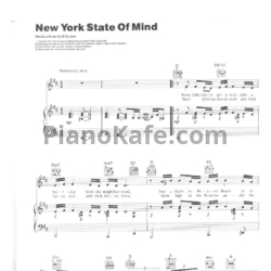 Ноты Barbra Streisand - New york state of mind - предпросмотр