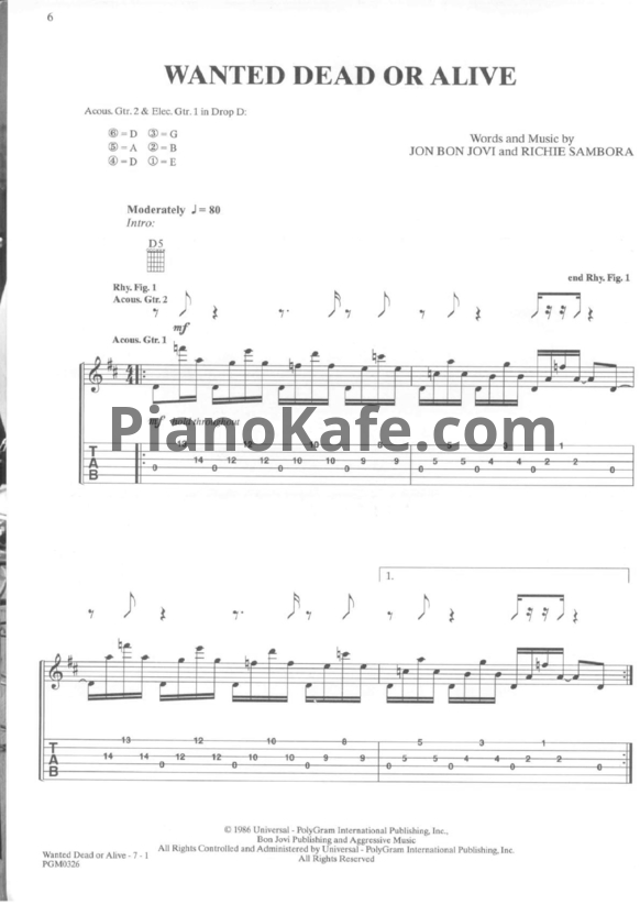 Ноты Bon Jovi - This left feels right (Книга нот) - PianoKafe.com