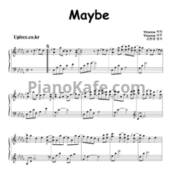 Ноты Yiruma - Maybe (Версия 2) - предпросмотр