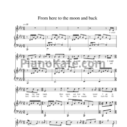 Ноты Dolly Parton - From here to the moon and back - предпросмотр