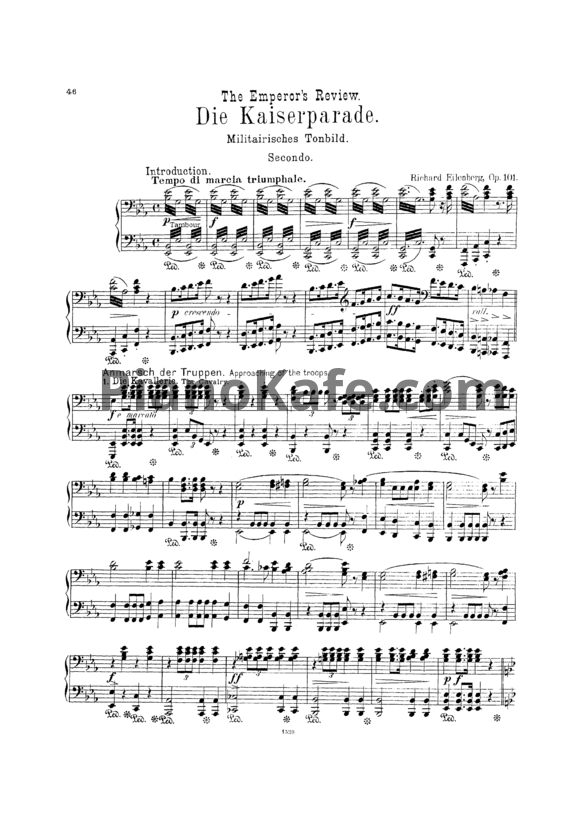 Ноты Р. Эйленберг - Die Kaiserparade (Op. 101) для фортепиано в 4 руки - PianoKafe.com