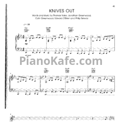 Ноты Radiohead - Knives out - предпросмотр