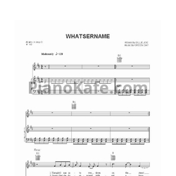 Ноты Green Day - Whatsername - предпросмотр