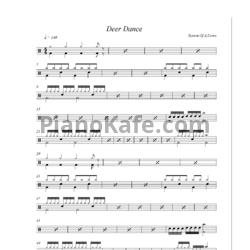 Ноты System of a Down - Deer dance - предпросмотр
