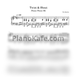 Ноты The Beatles - Twist and Shout (Piano cover) - предпросмотр