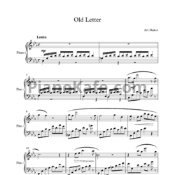 Ноты Art Makos - Old letter