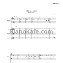 Ноты Olafur Arnalds - Allt Varth Hljott - предпросмотр