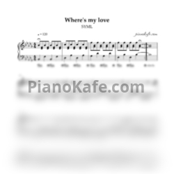 Ноты SYML - Where's my love - предпросмотр