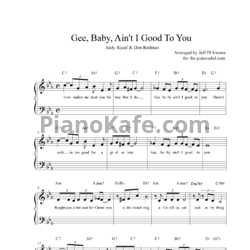 Ноты Аслан Ахмадов - Детка, разве я не добр к тебе? - предпросмотр