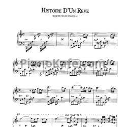 Ноты Richard Clayderman - Histoire d'un reve - предпросмотр