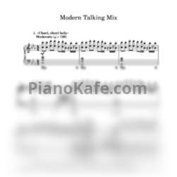 Ноты Modern Talking - Modern Talking (Mix) - предпросмотр