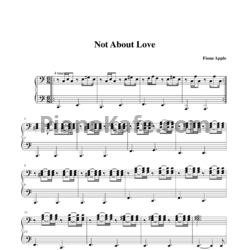 Ноты Fiona Apple - Not about love