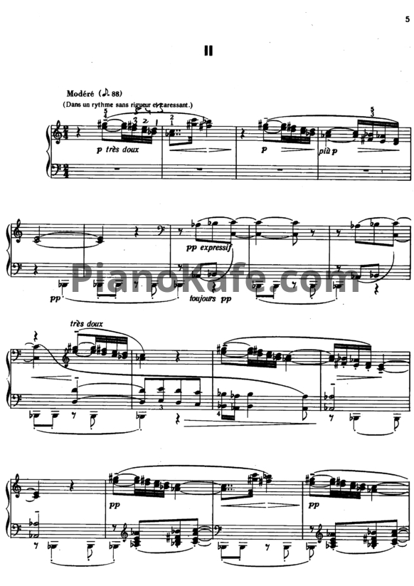 Ноты Claude Debussy - Паруса - PianoKafe.com