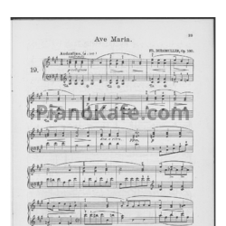 Ноты Фридрих Бургмюллер - Этюд "Ave Maria" (Op. 100, №19)