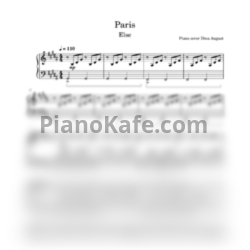 Ноты Else - Paris (Piano cover)