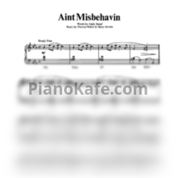 Ноты Louis Armstrong - Ain't misbehavin' (Piano solo) - предпросмотр