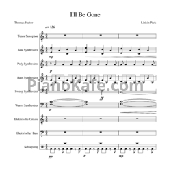 Ноты Linkin Park - I’ll be gone - предпросмотр