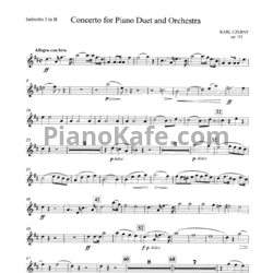 Ноты Карл Черни - Концерт для двух фортепиано с оркестром - предпросмотр