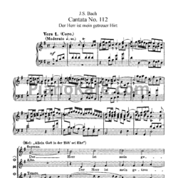 Ноты И. Бах - Кантата №112 "Der herr ist mein getreuer hirt" (BWV 112) - предпросмотр