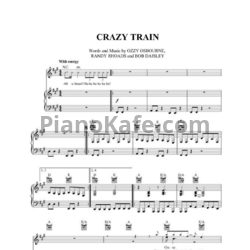 Ноты Ozzy Osbourne - Crazy train - предпросмотр