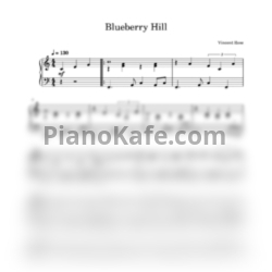 Ноты Vincent Rose - Blueberry Hill (Легкая версия) - предпросмотр