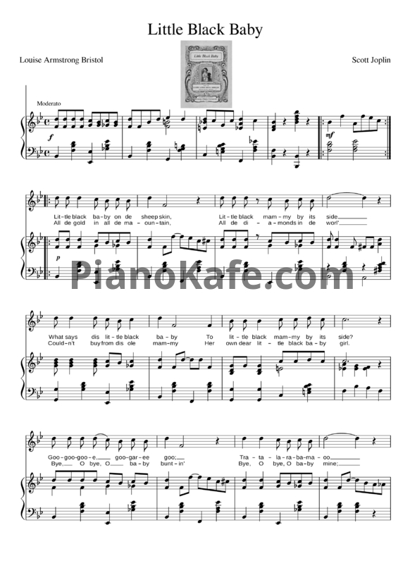 Ноты Scott Joplin - Little black baby - PianoKafe.com