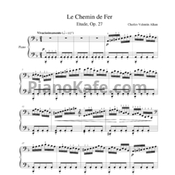 Ноты Шарль Алькан -  Железная дорога (Этюд, Op. 27) - предпросмотр