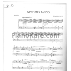 Ноты Richard Galliano - New York tango - предпросмотр