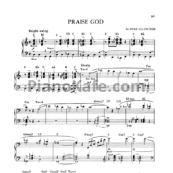 Ноты Duke Ellington - Praise god - предпросмотр
