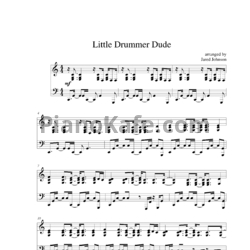 Ноты Jared Johnson - Little drummer dude - предпросмотр