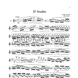 Ноты Louis Drouet - 25 studies