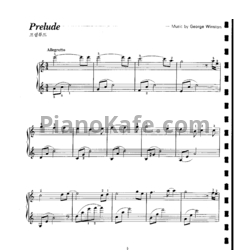 Ноты George Winston - Prelude - предпросмотр