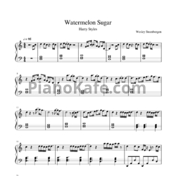Ноты Harry Styles - Watermelon sugar - предпросмотр
