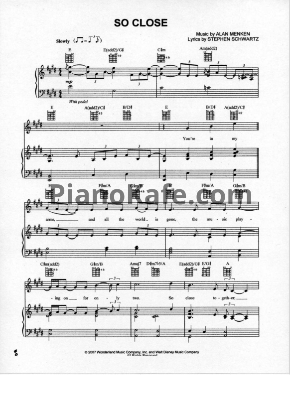 Ноты Jon Mclaughlin - So close - PianoKafe.com