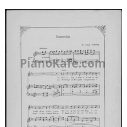 Ноты Cole Porter - Esmaralda - предпросмотр