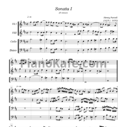 Ноты Генри Пёрселл - Трио-соната №1 си минор (Z 802)