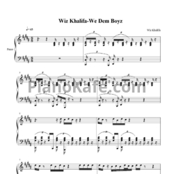 Ноты Wiz Khalifa - We dem boyz - предпросмотр