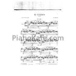Ноты Фредерик Шопен - 12 этюдов (Op. 10) - предпросмотр