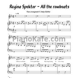 Ноты Regina Spektor - All the rowboats - предпросмотр