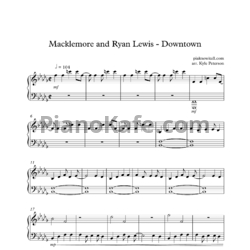 Ноты Macklemore and Ryan Lewis - Downtown