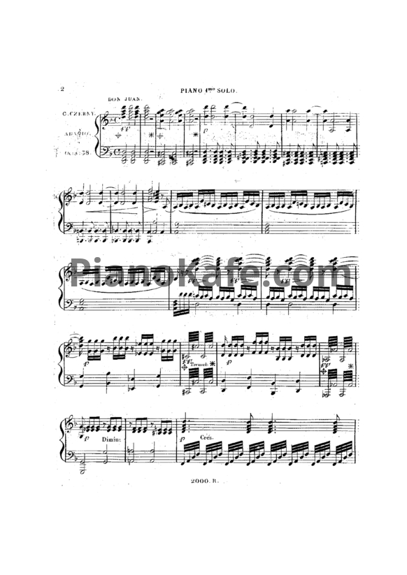 Ноты Карл Черни - Попурри №1, Op. 38 - PianoKafe.com